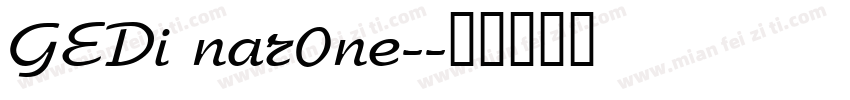 GEDi nar0ne-字体转换